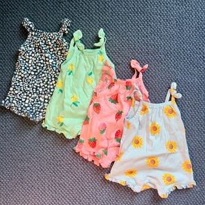Old Navy Baby Rompers with Floral Prints